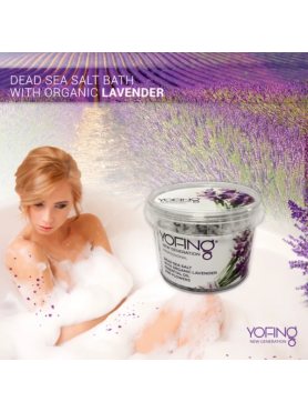 Dead sea salt with organic lavender