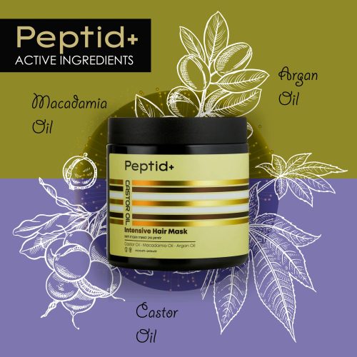 Intensīva matu maska ar rīcineļļu, makadāmijas un argana eļļu — изображение 3