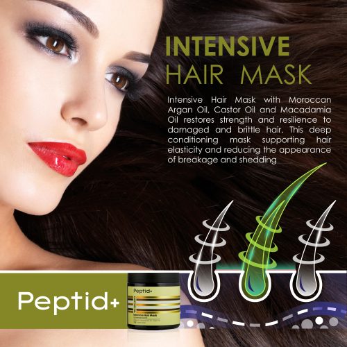 Intensīva matu maska ar rīcineļļu, makadāmijas un argana eļļu — изображение 6