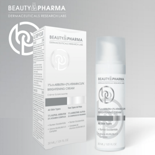 1% a-arbutīns + 2% C vitamīnu balinošs krēms ar SPF30