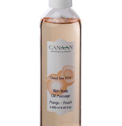 Bagātīga ķermeņa masāžas eļļa ar mango un persika aromātu