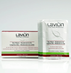 Sieviešu dezodorantu salvetes