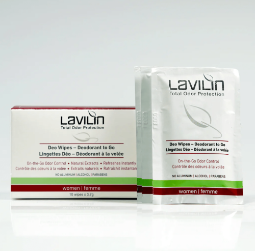 Sieviešu dezodorantu salvetes