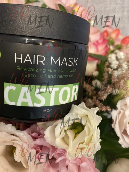 Atjaunojoša matu maska  ar  rīcineļļu un kaņepju eļļu