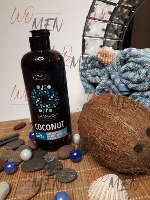 Kokosriekstu šampūns bieziem un apjomīgiem matiem